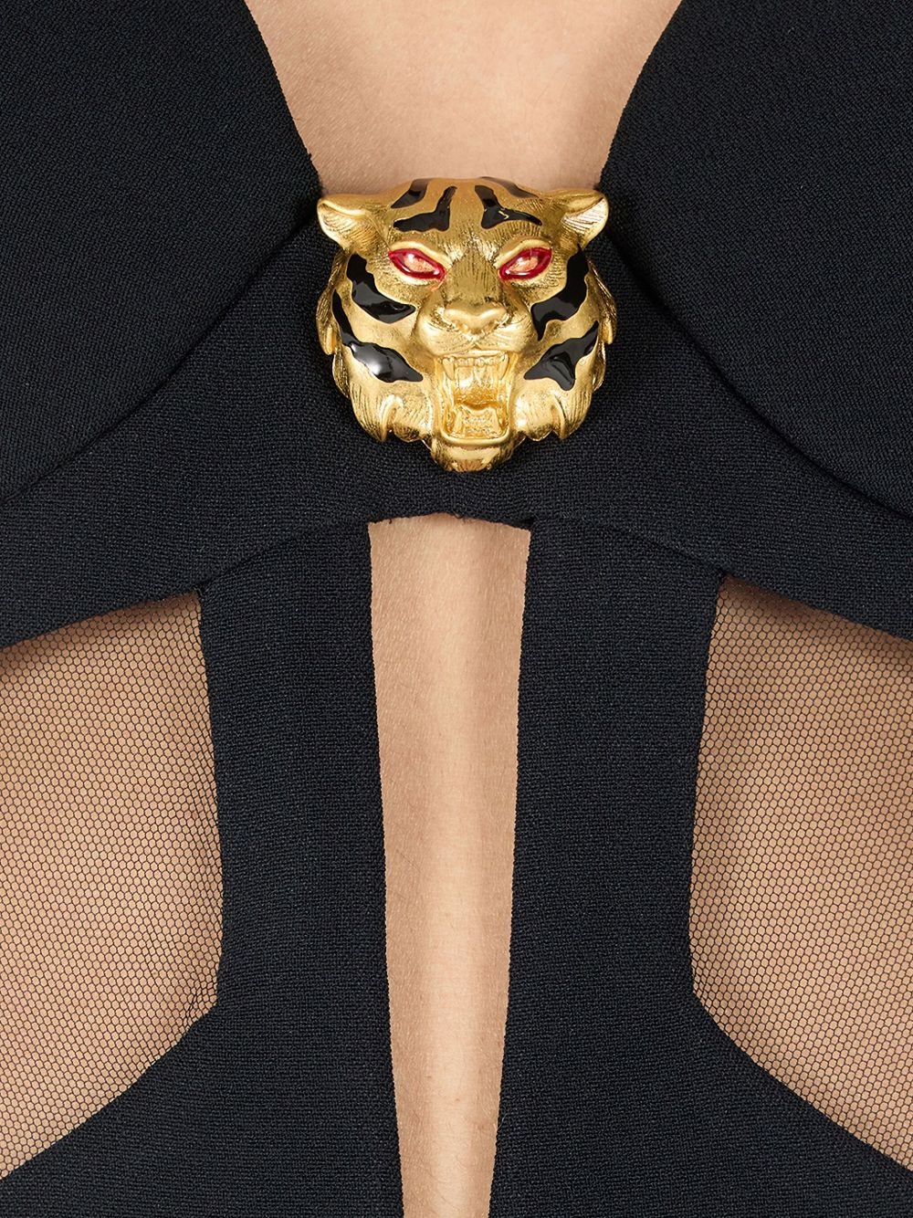 cut-out mini dress - 7