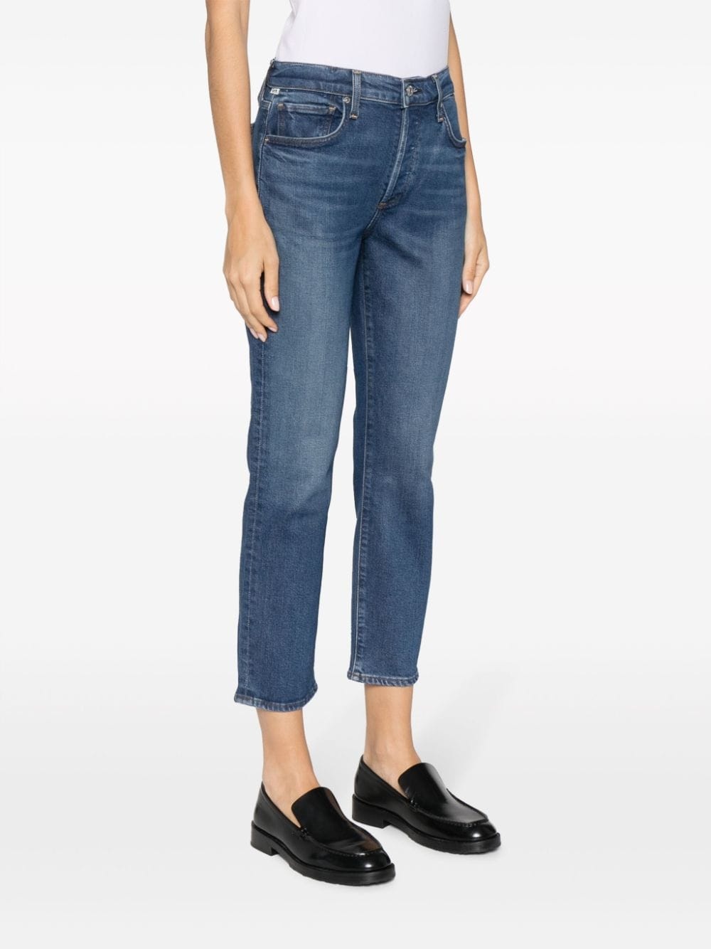 slim-cut cropped-leg jeans - 3