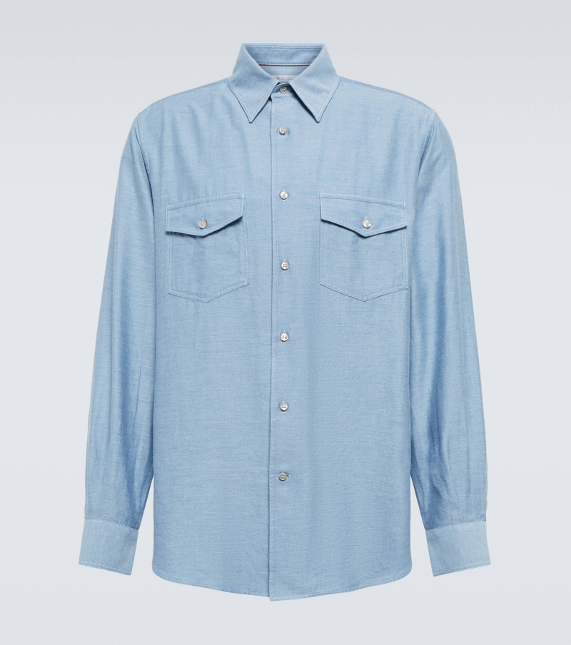Thomas cotton and cashmere shirt 1