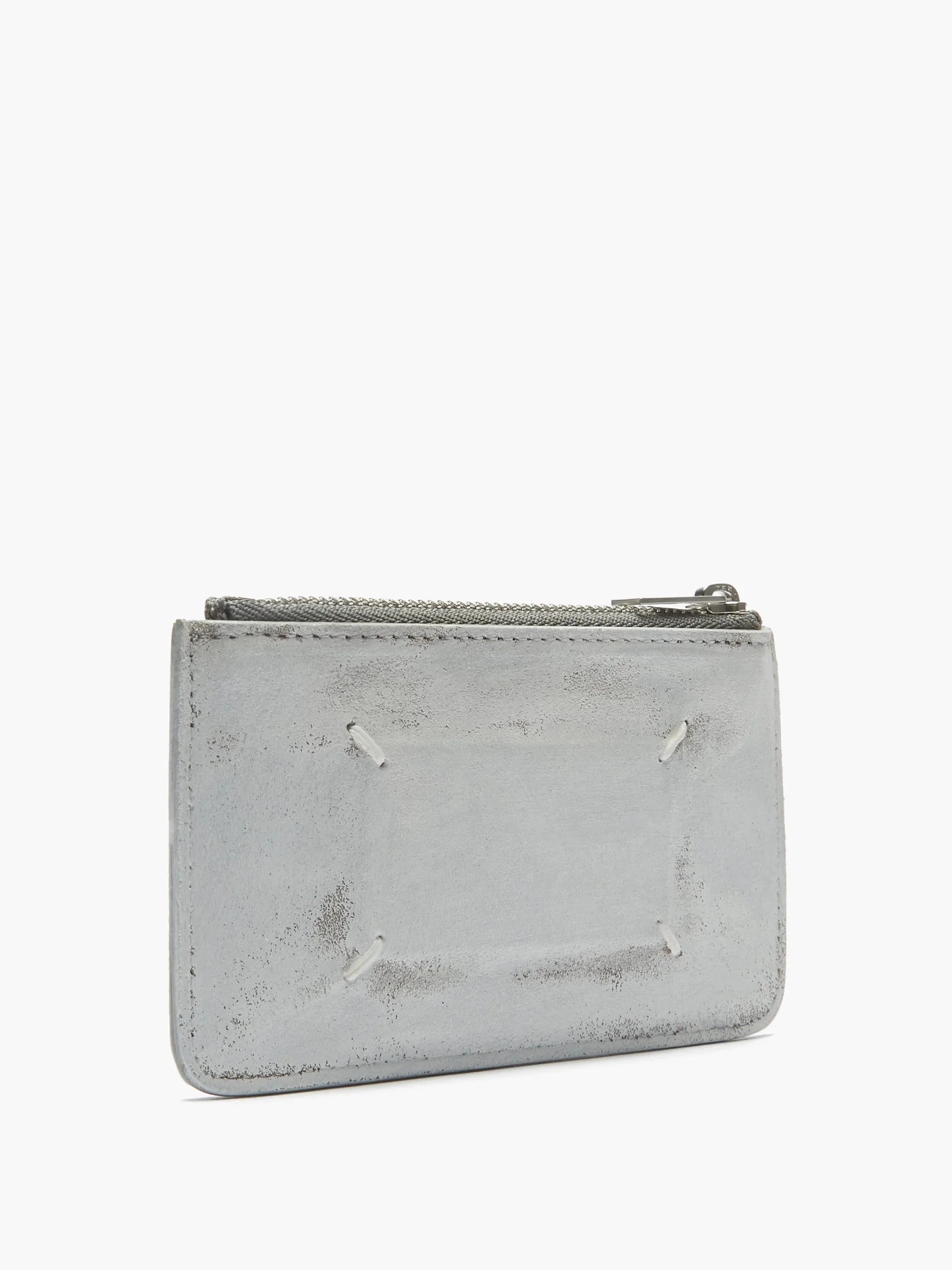 Coated zipped leather cardholder - 3