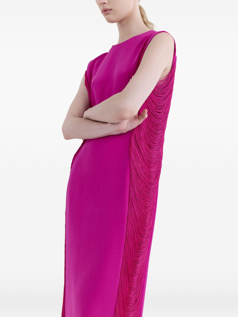 Bianca fringe-detail maxi dress 4