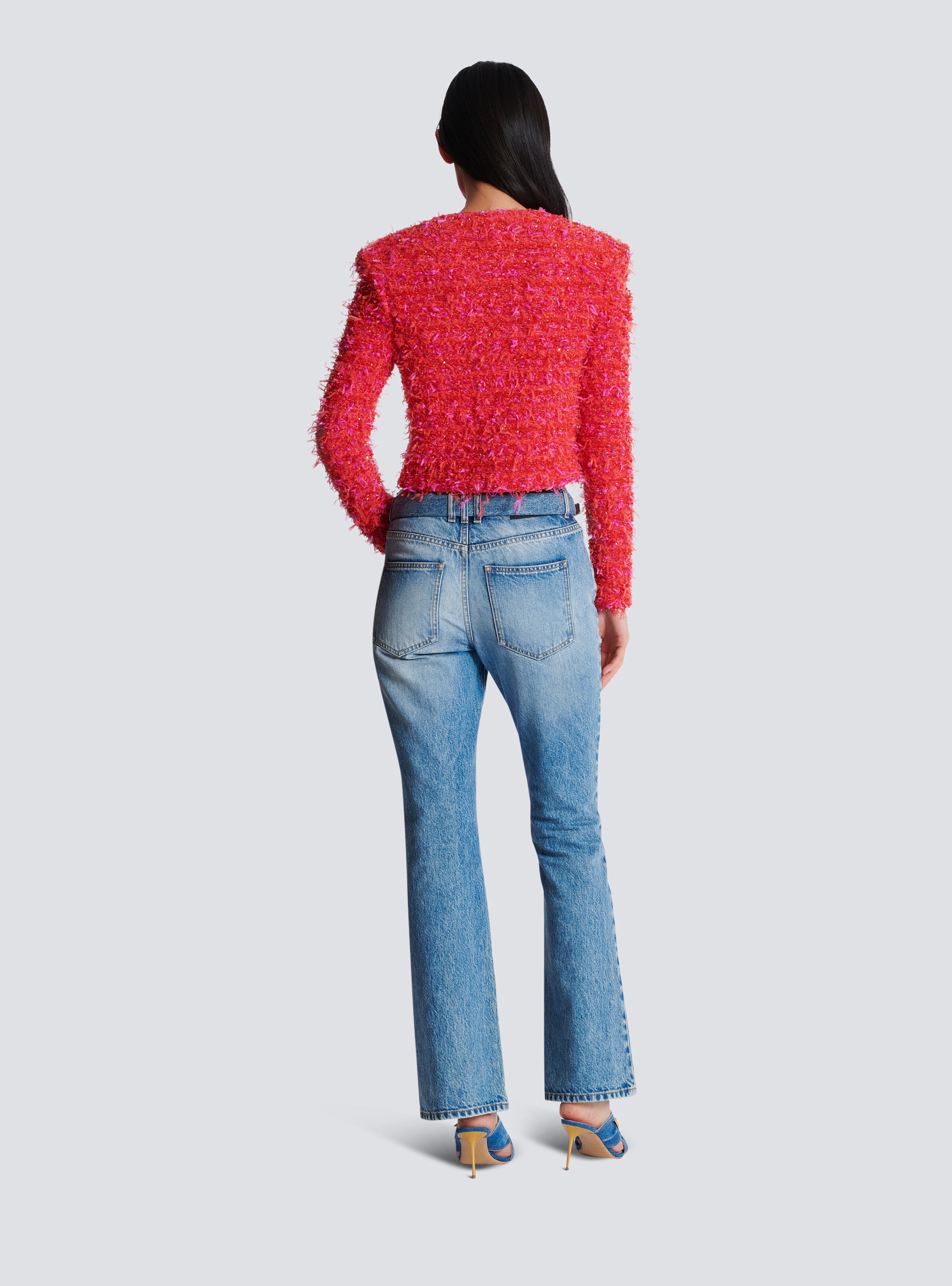 Cropped tweed jacket - 4