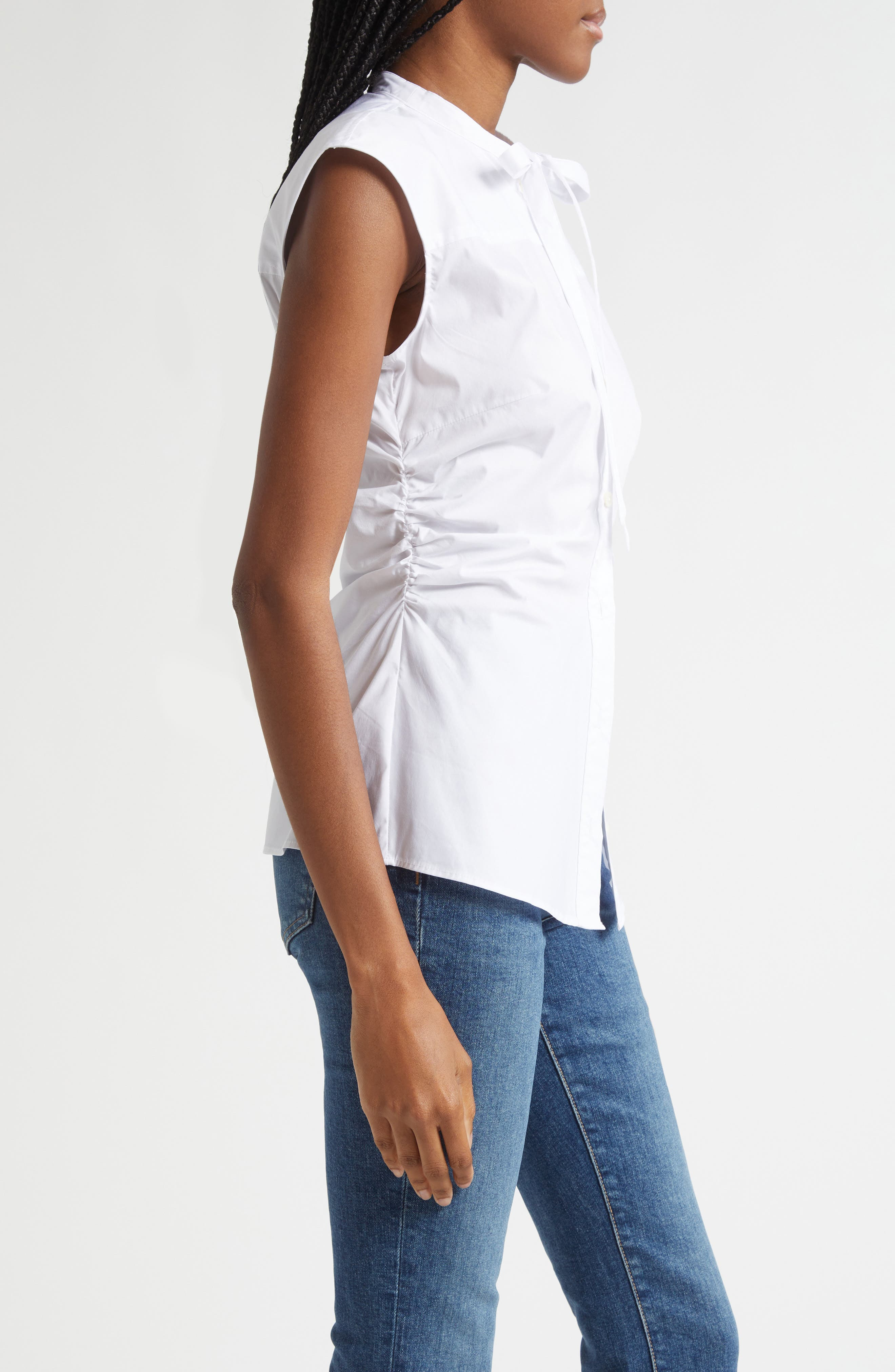 Veronica Beard Joon Shirt in White at Nordstrom - 3