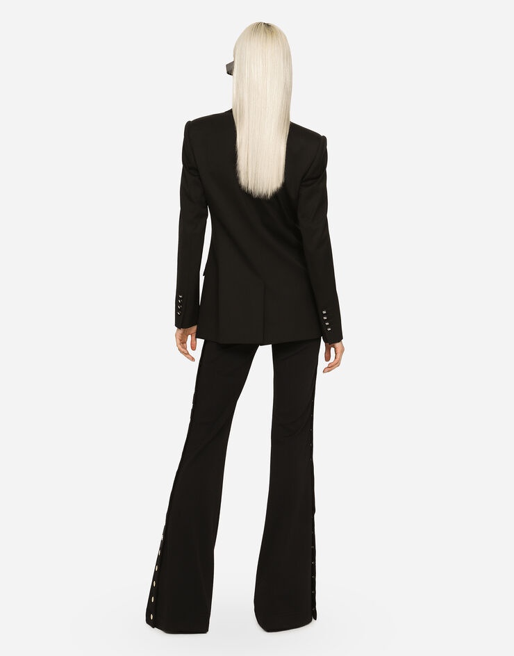 Full Milano pants with buttons down the side - 3