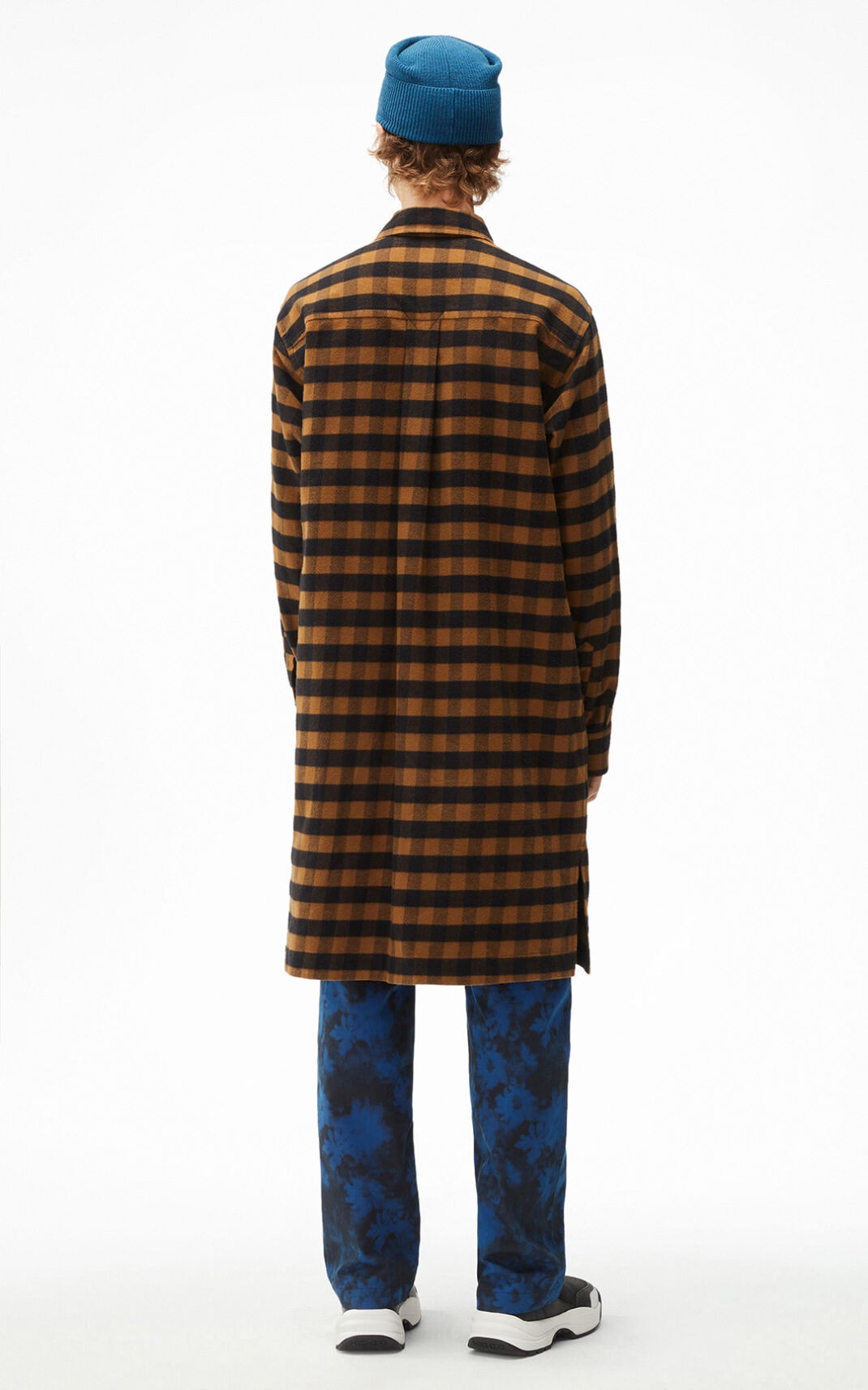 Long plaid shirt - 4