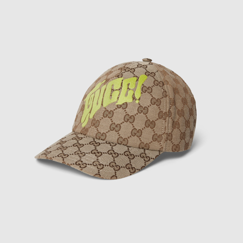GG canvas baseball cap with print 1