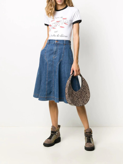 Lanvin slogan print T-shirt outlook