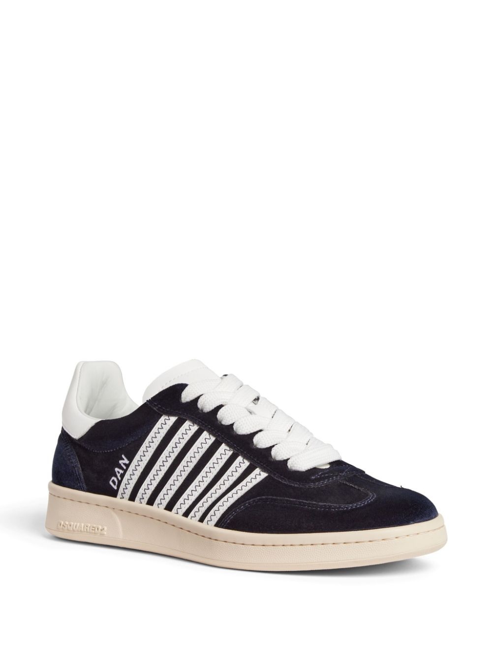 Boxer velvet low-top sneakers - 2