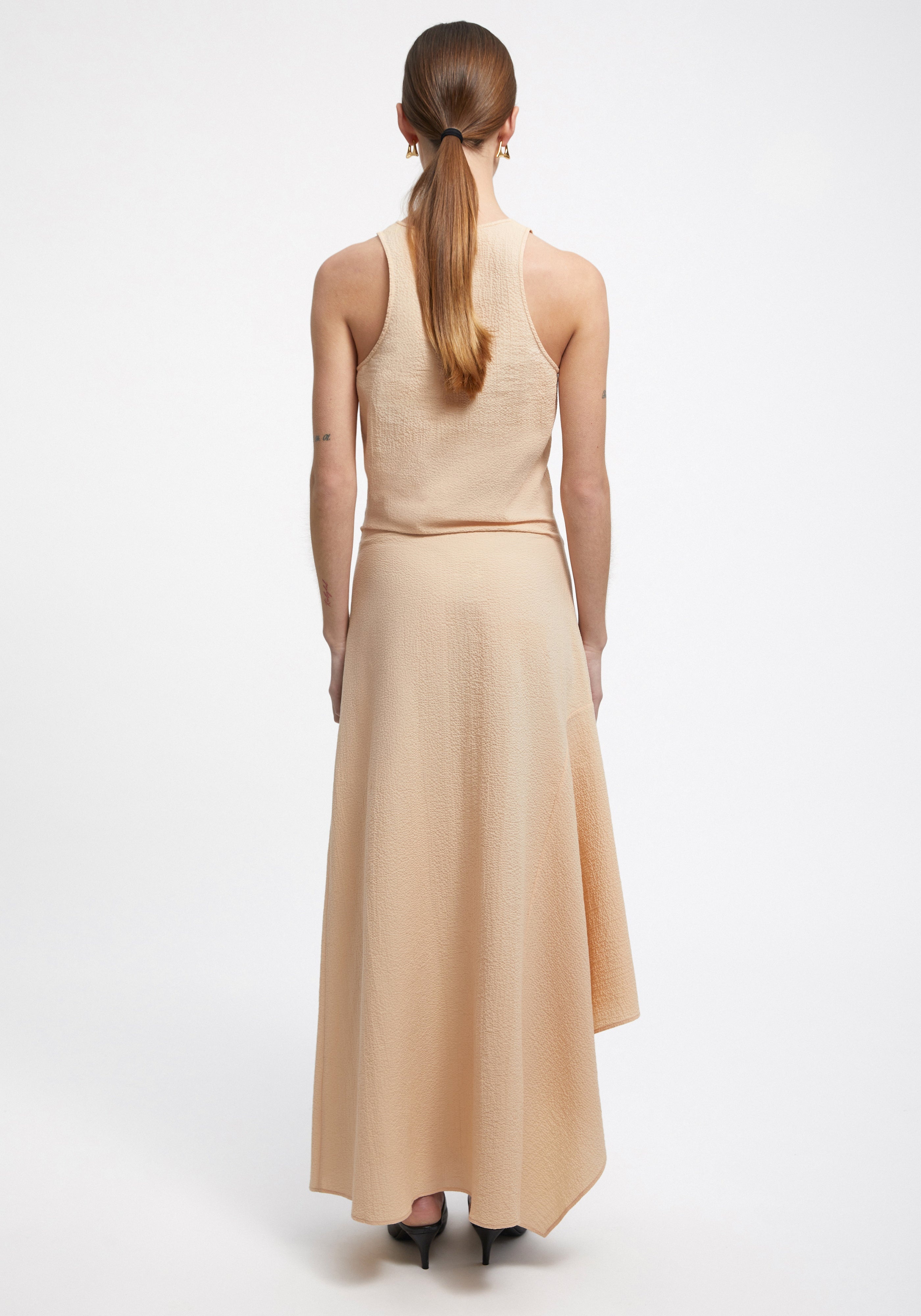 オールインワン・サロペット Aeron Gale - Scoop Neck Gathered Dress Gale Scooped Neck Gathered Dress – Beatrice the Divine
