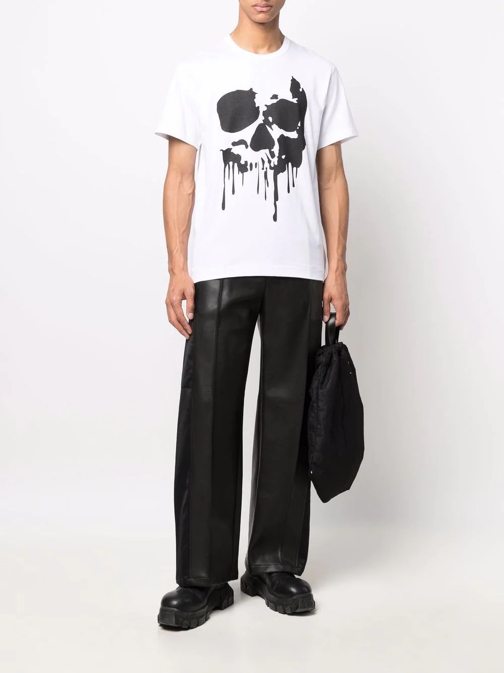 skull-print short-sleeve T-shirt - 2