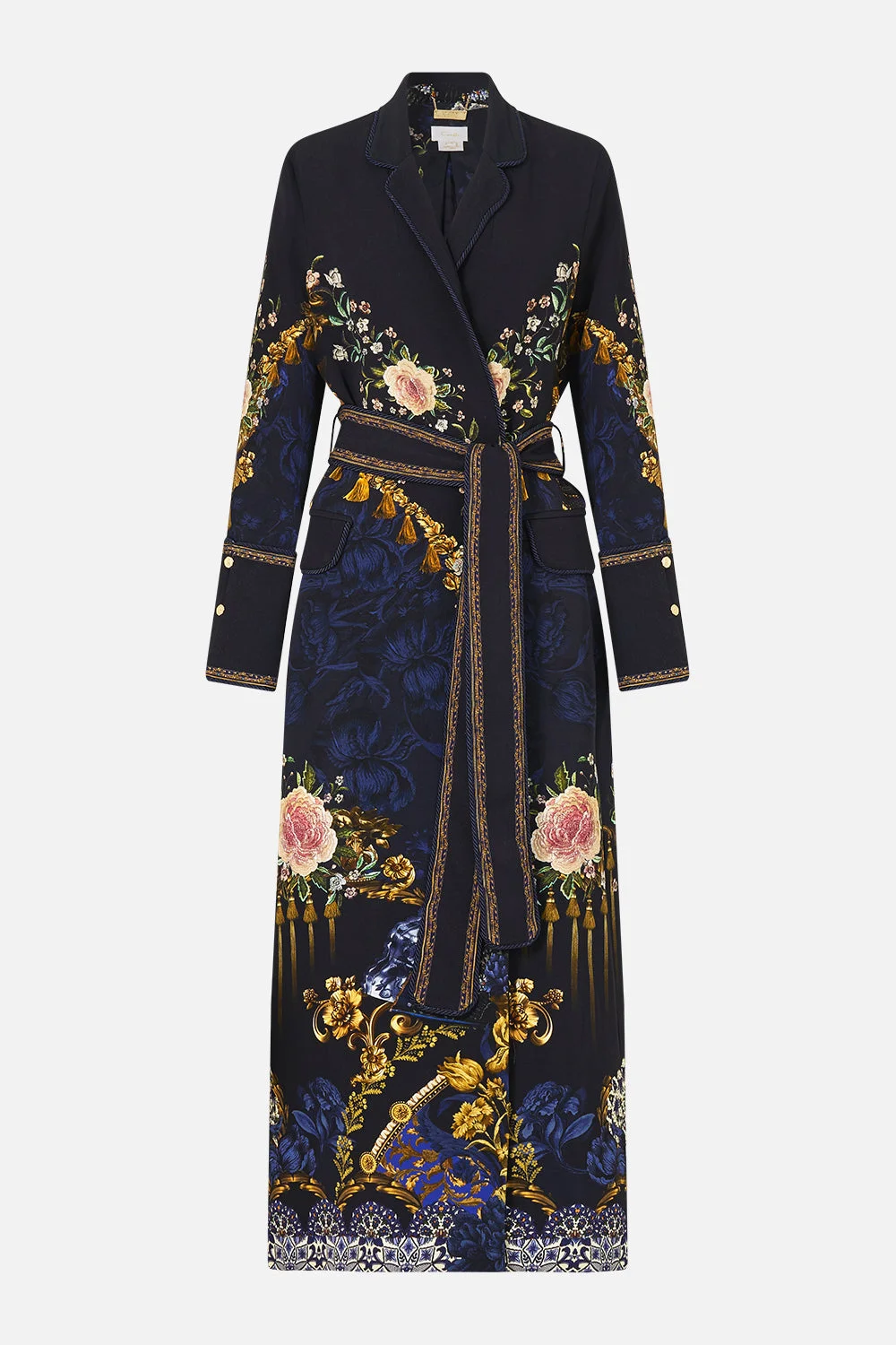 CUFFED SIDE SPLIT COAT - 1