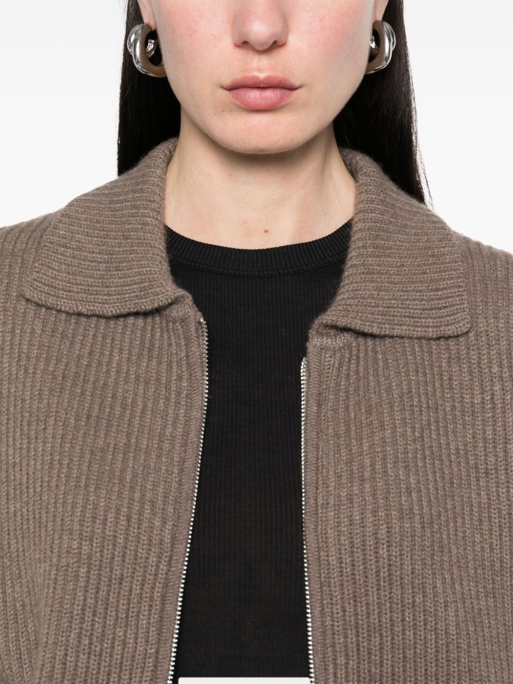 ribbed cardigan - 5