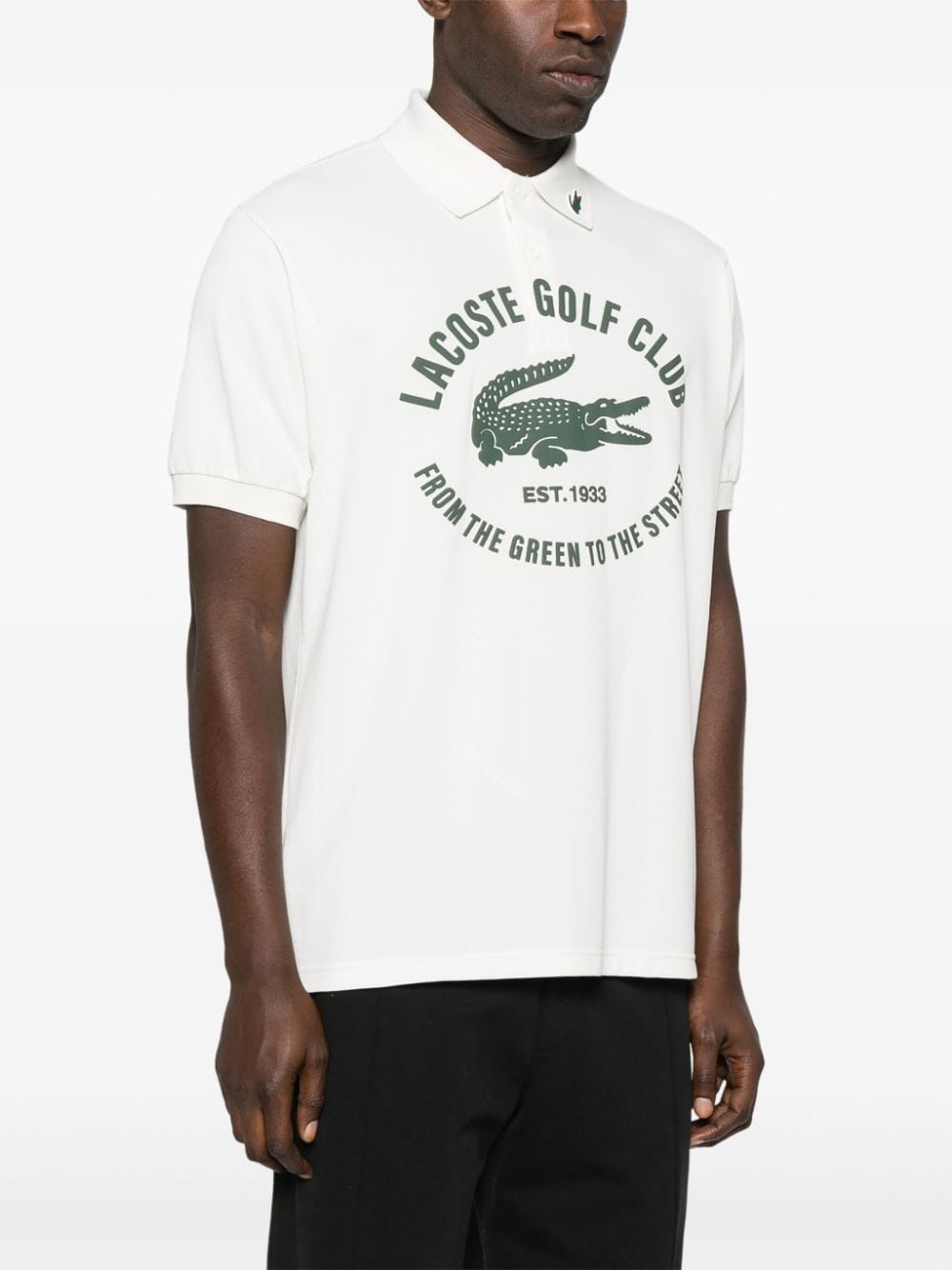 logo-print golf polo shirt - 3