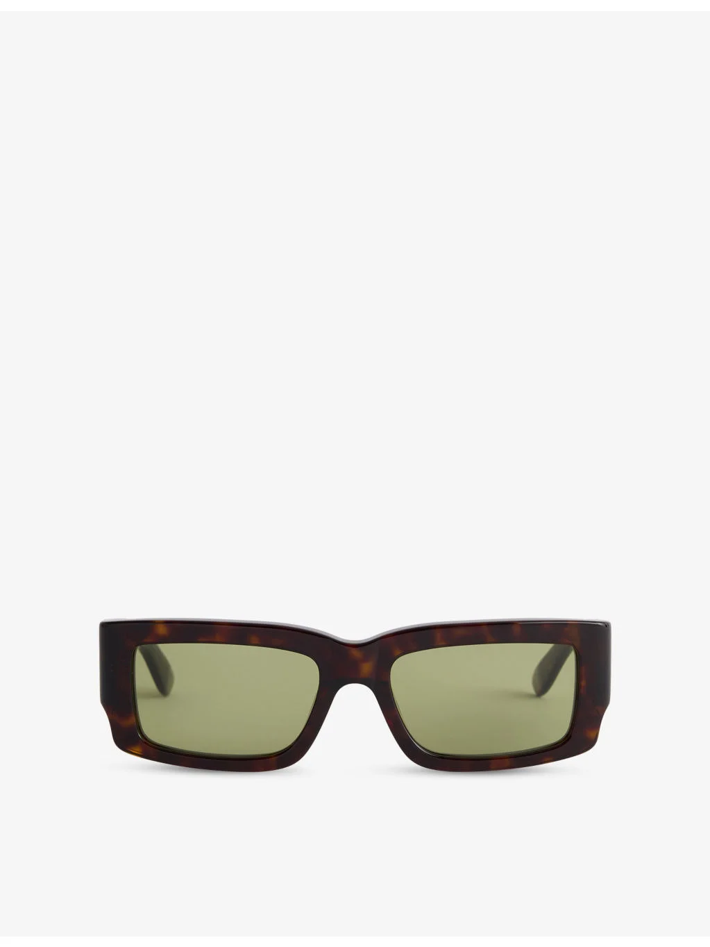 Notte Havana Rectangular-Frame Acetate Sunglasses - 1