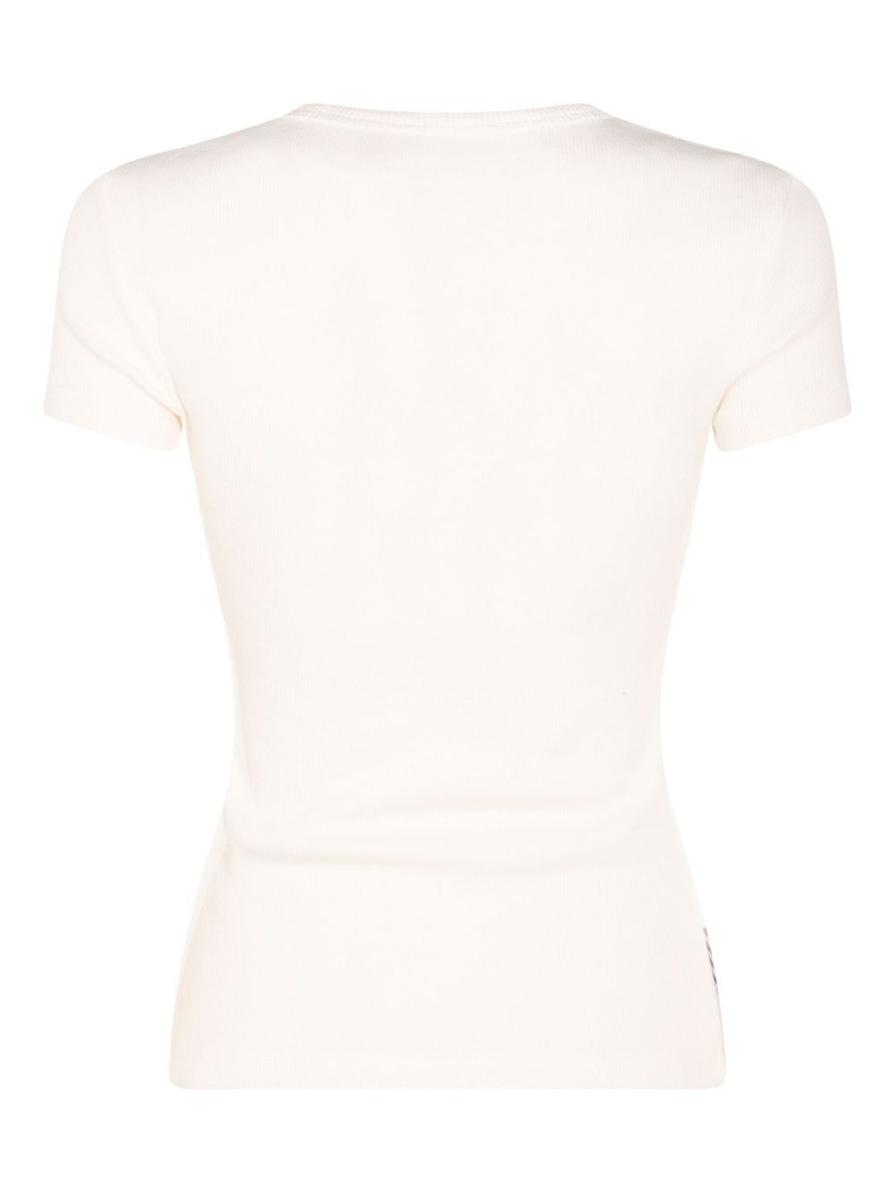 cat-print fine-ribbed T-shirt - 2
