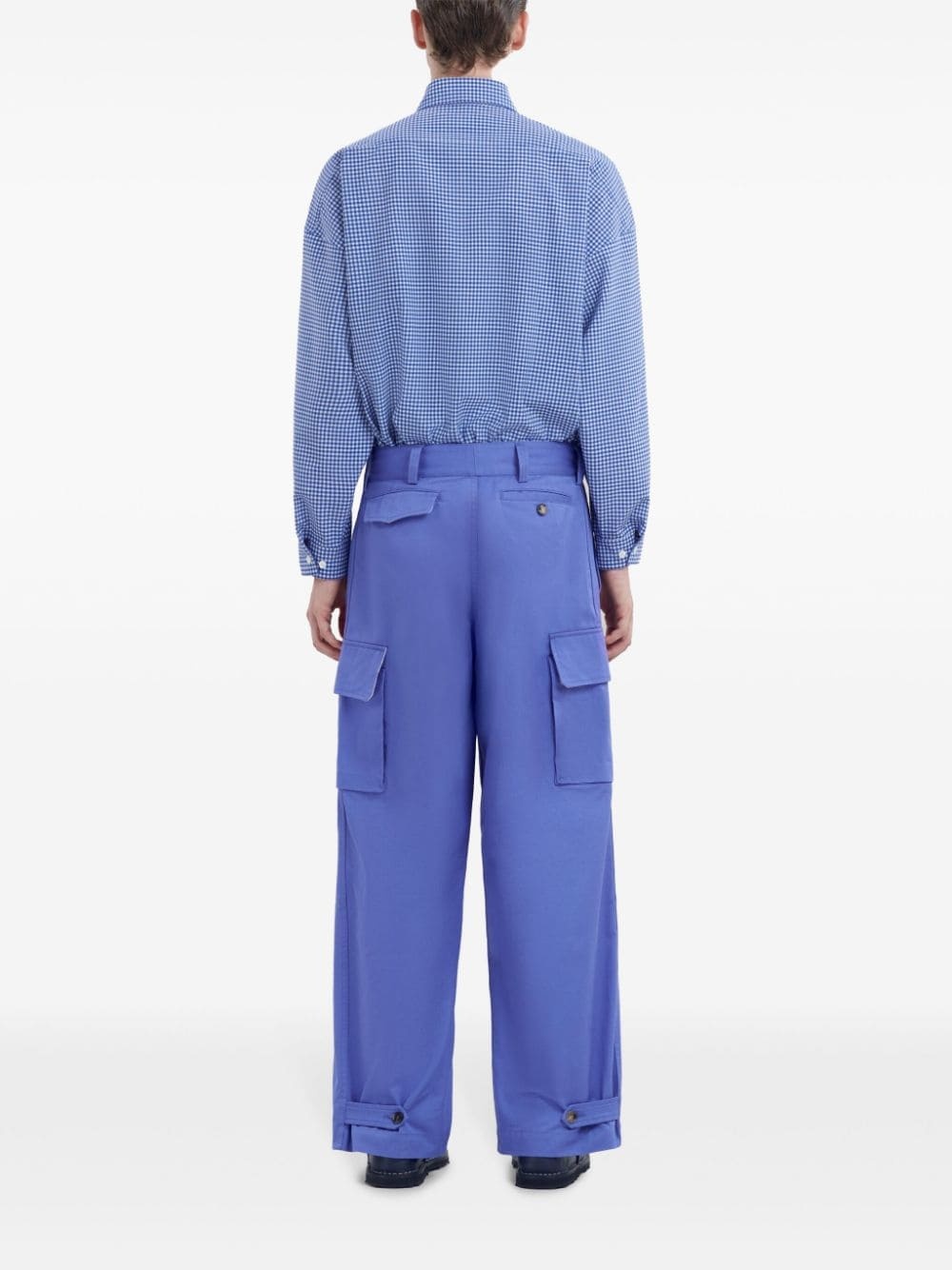 cargo pockets cotton trousers - 4