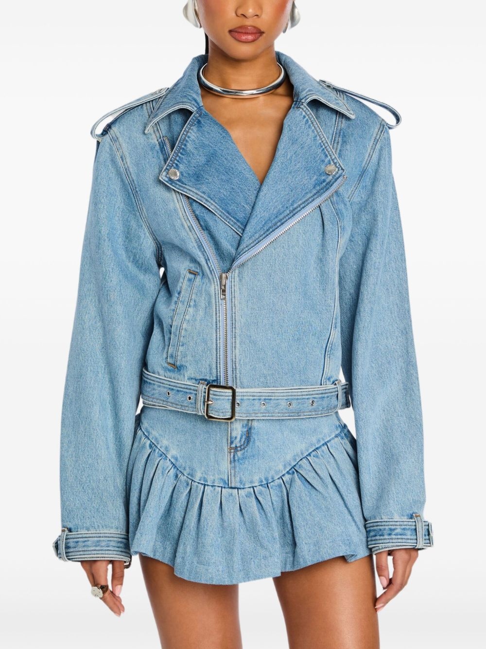cotton denim jacket - 5