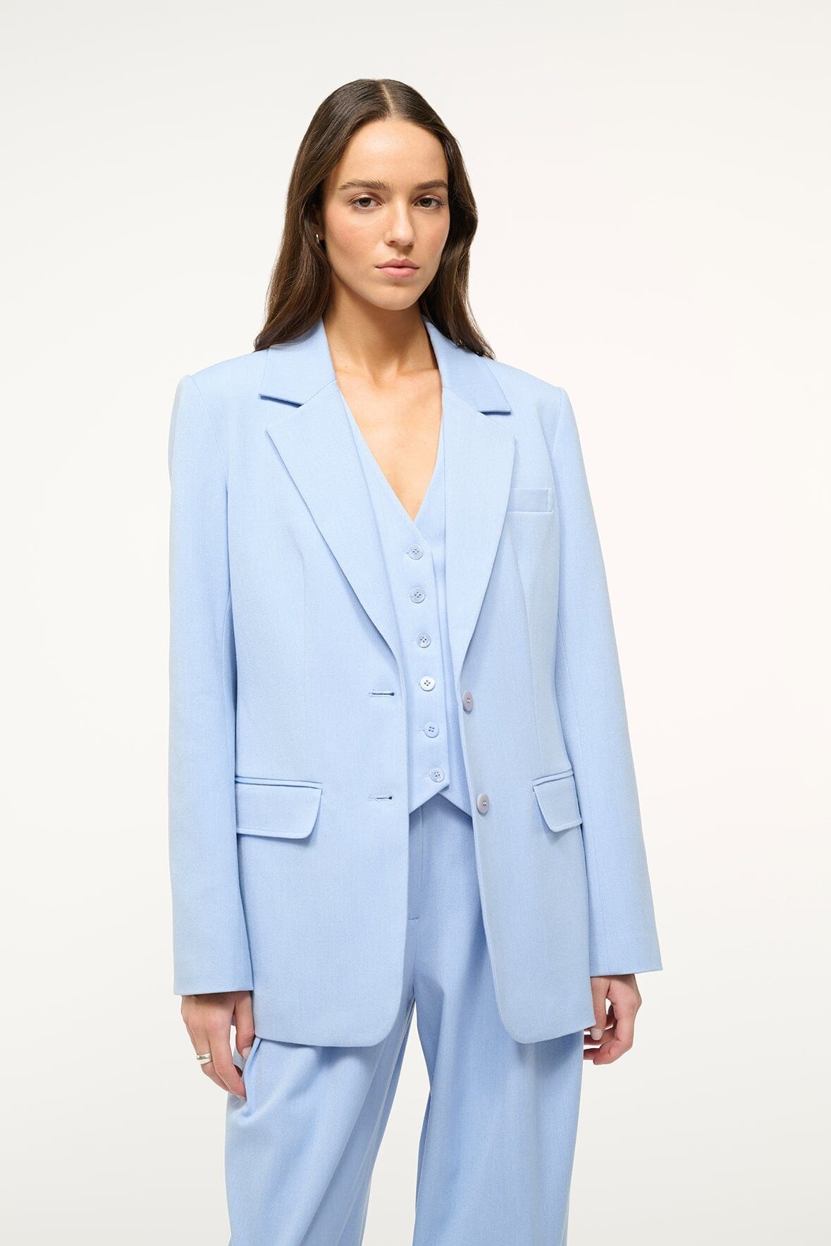 STAUD CITY BLAZER PERIWINKLE - 1