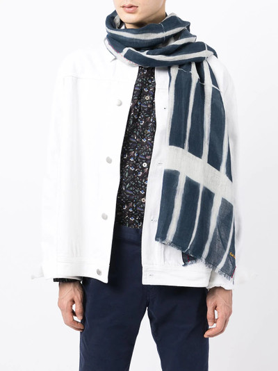 Paul Smith striped linen scarf outlook