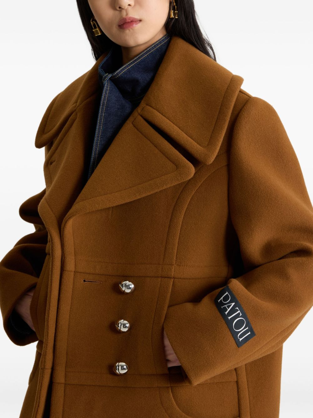double-breasted buttoned coat - 4