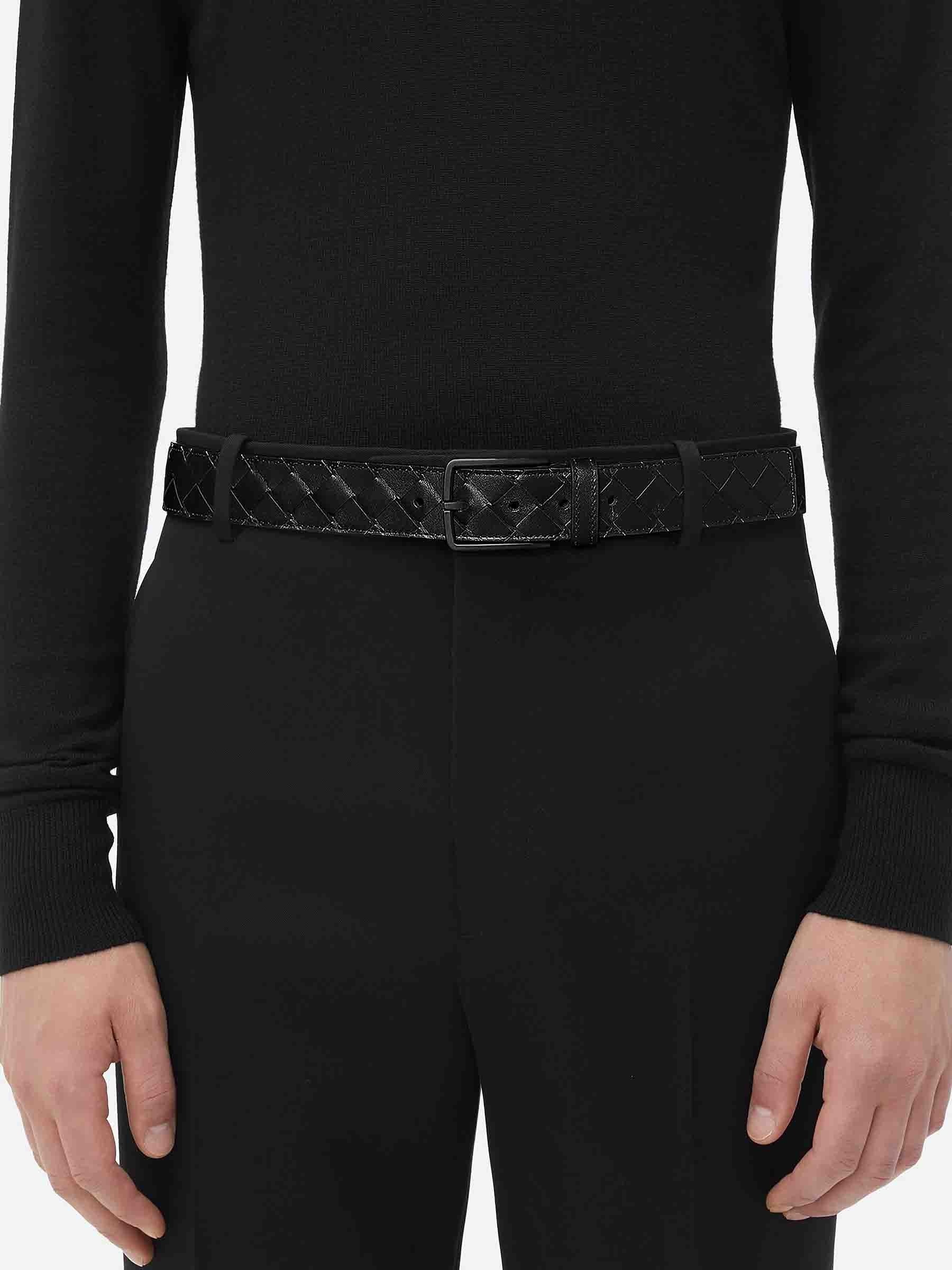 INTRECCIATO LEATHER BELT - 2