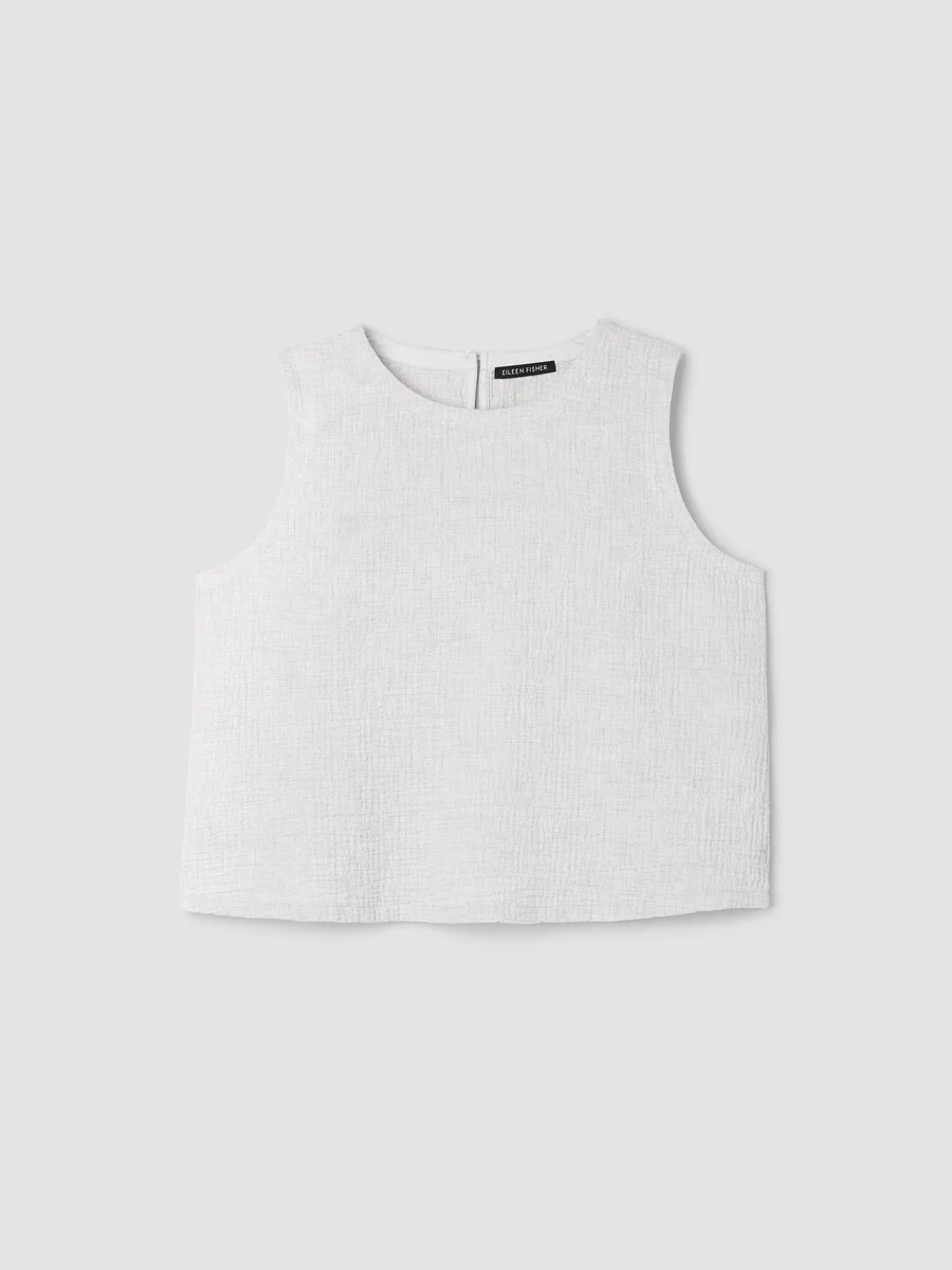Organic Cotton Doubleweave Round Neck Tank - 1