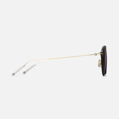 Montblanc Round Sunglasses with Black Injected Frame outlook