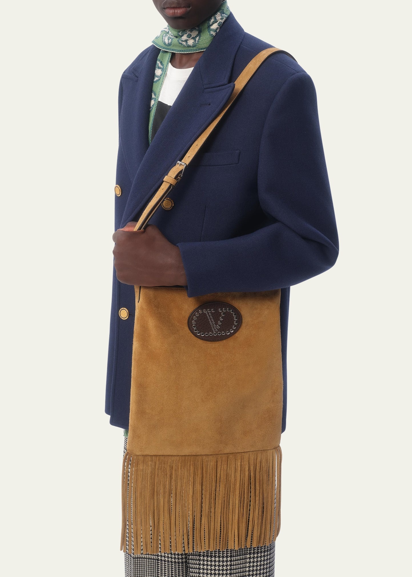 Men's Nellcote Suede Fringe Shoulder Bag - 5