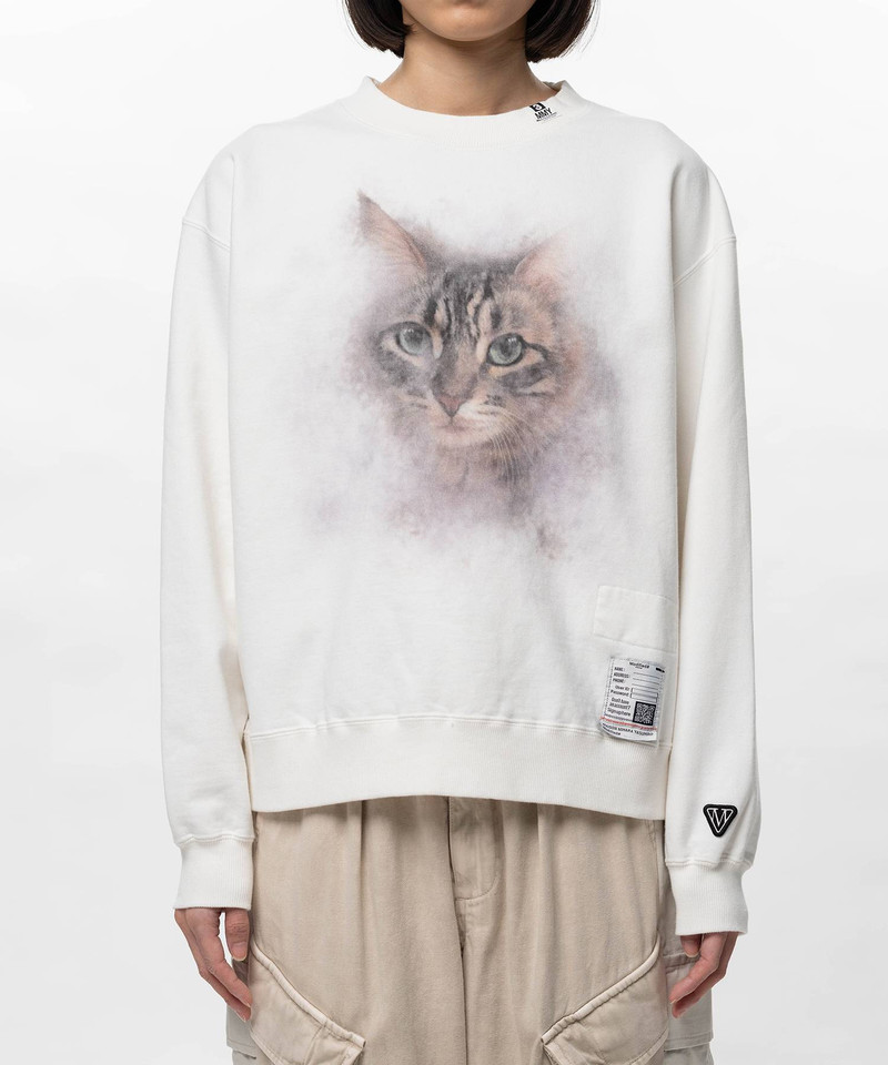 Cat Printed Sweatshirt 9