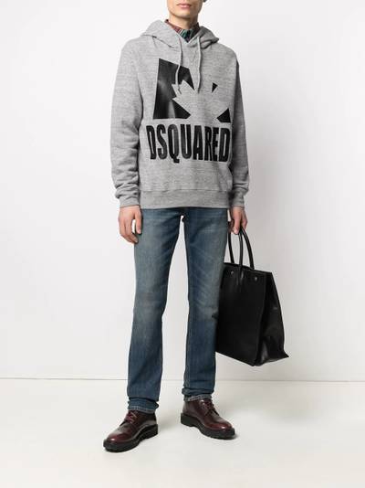 DSQUARED2 logo-print hoodie outlook