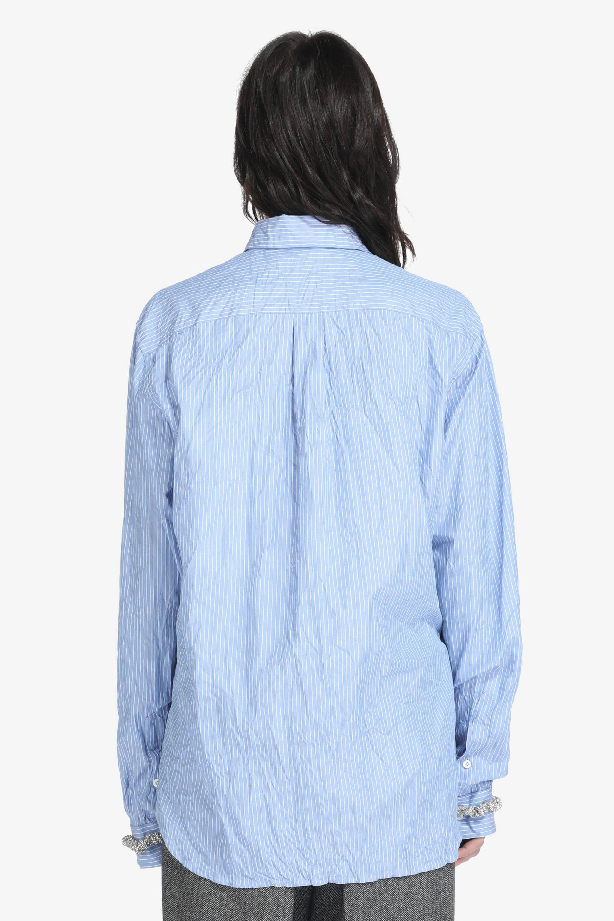 PINSTRIPED CREASE-EFFECT SHIRT - 2