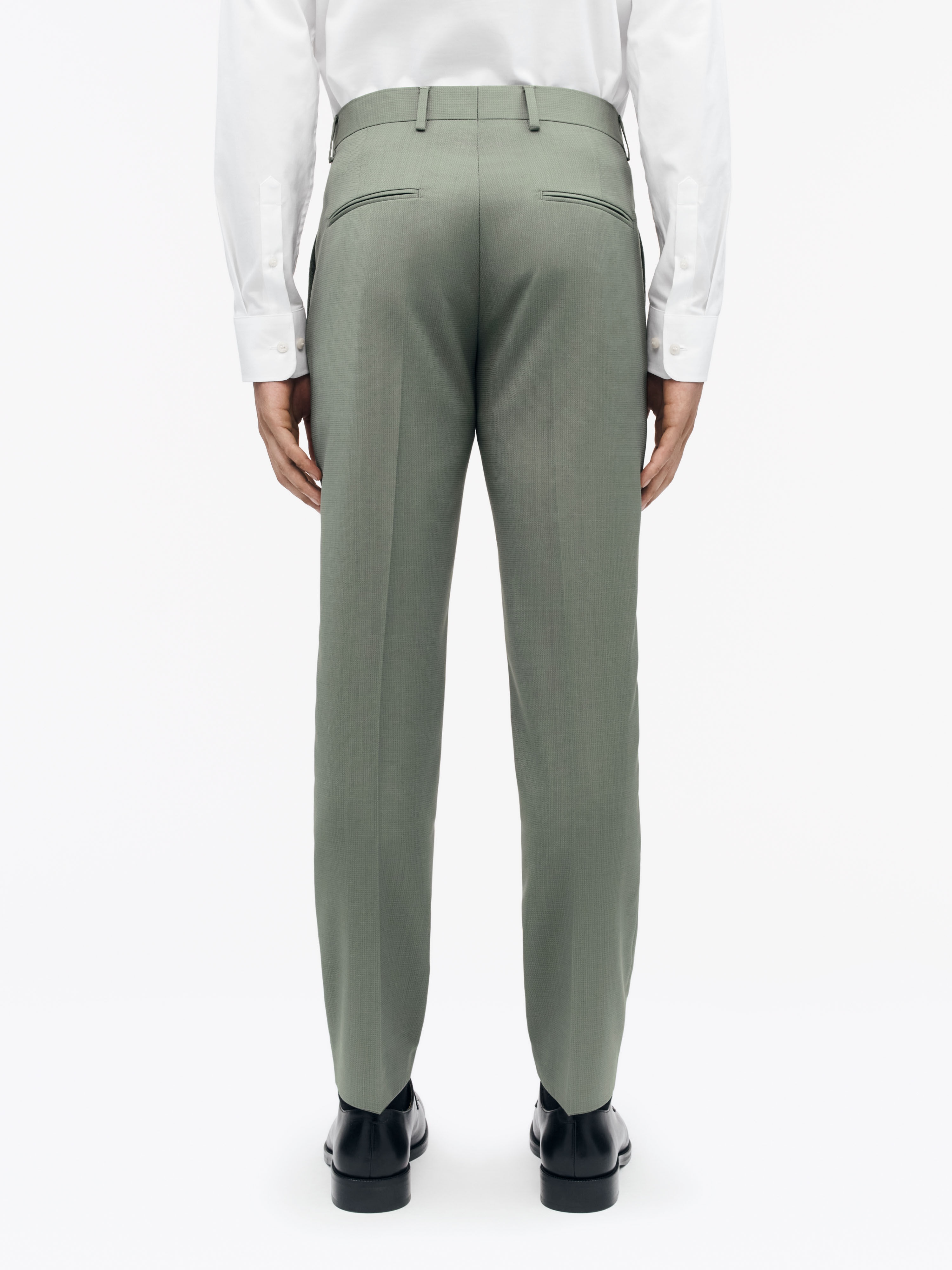 Tenuta Slim Fit Wool Trousers - 4