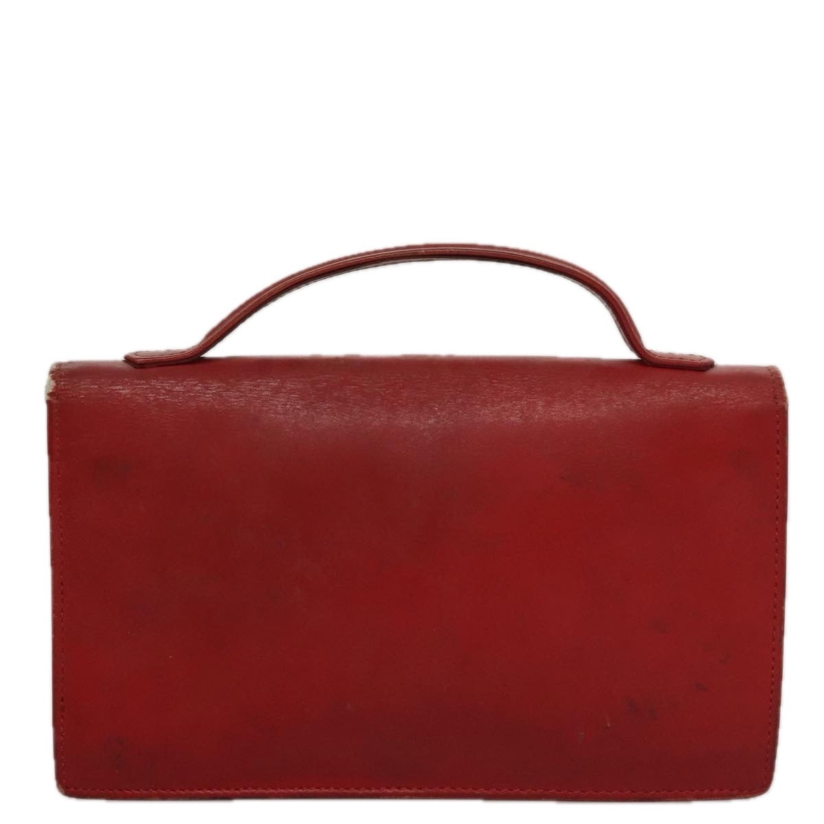 CELINE Mini Hand Bag Leather Red - 2