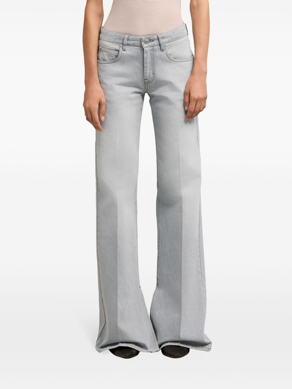 high-rise wide-leg jeans - 5