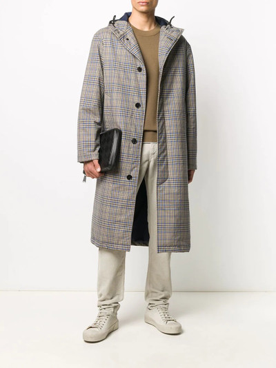 Mackintosh MILAN check-pattern hooded coat outlook