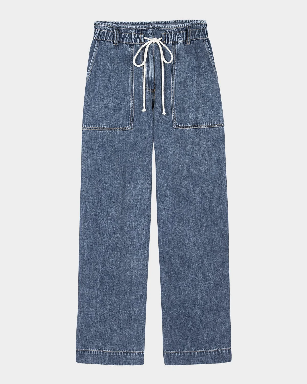 Ryan Denim Drawstring Pants - 1