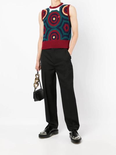 CHARLES JEFFREY LOVERBOY Hex merino tracksuit vest outlook