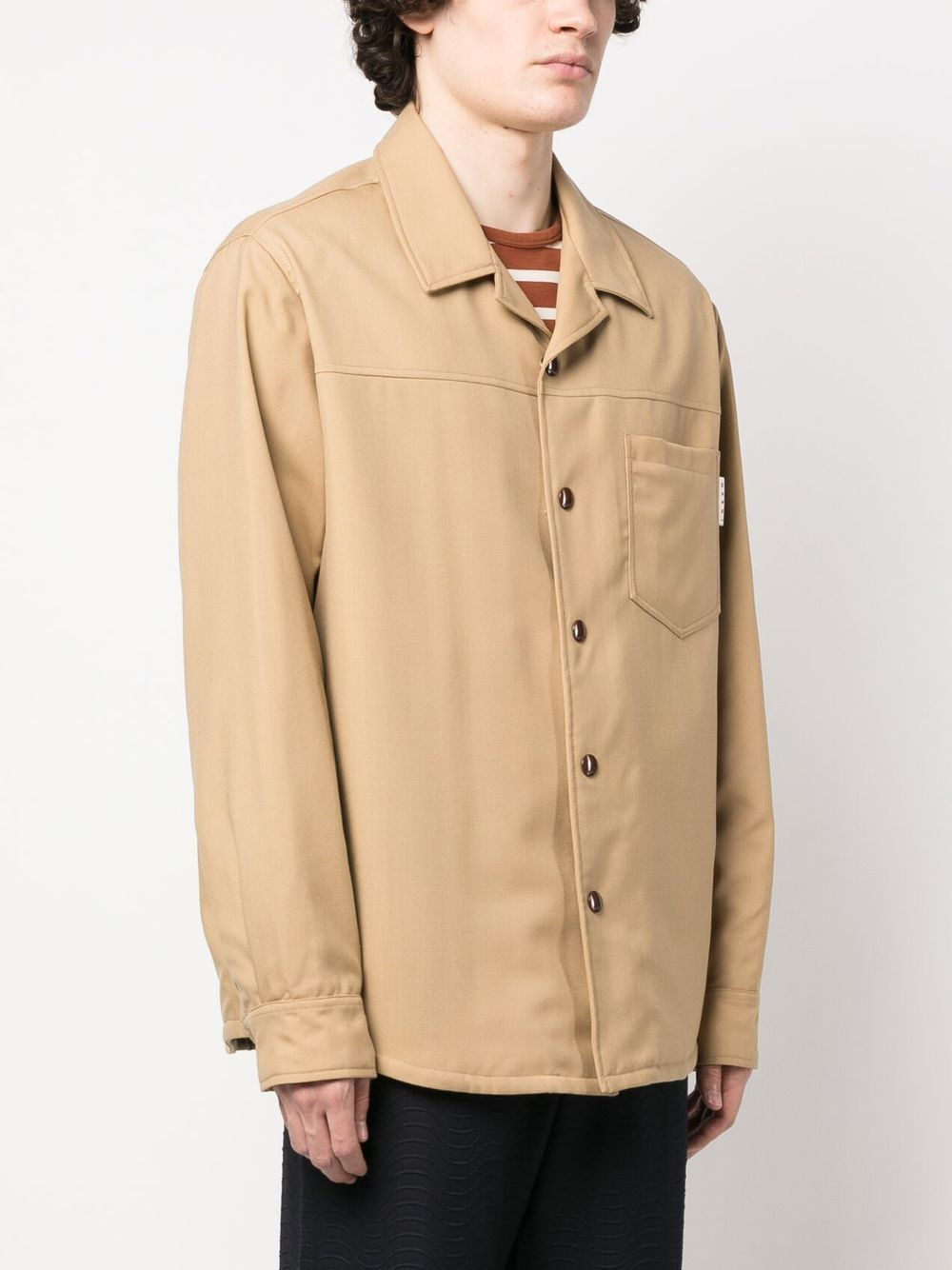 virgin wool shirt jacket - 3