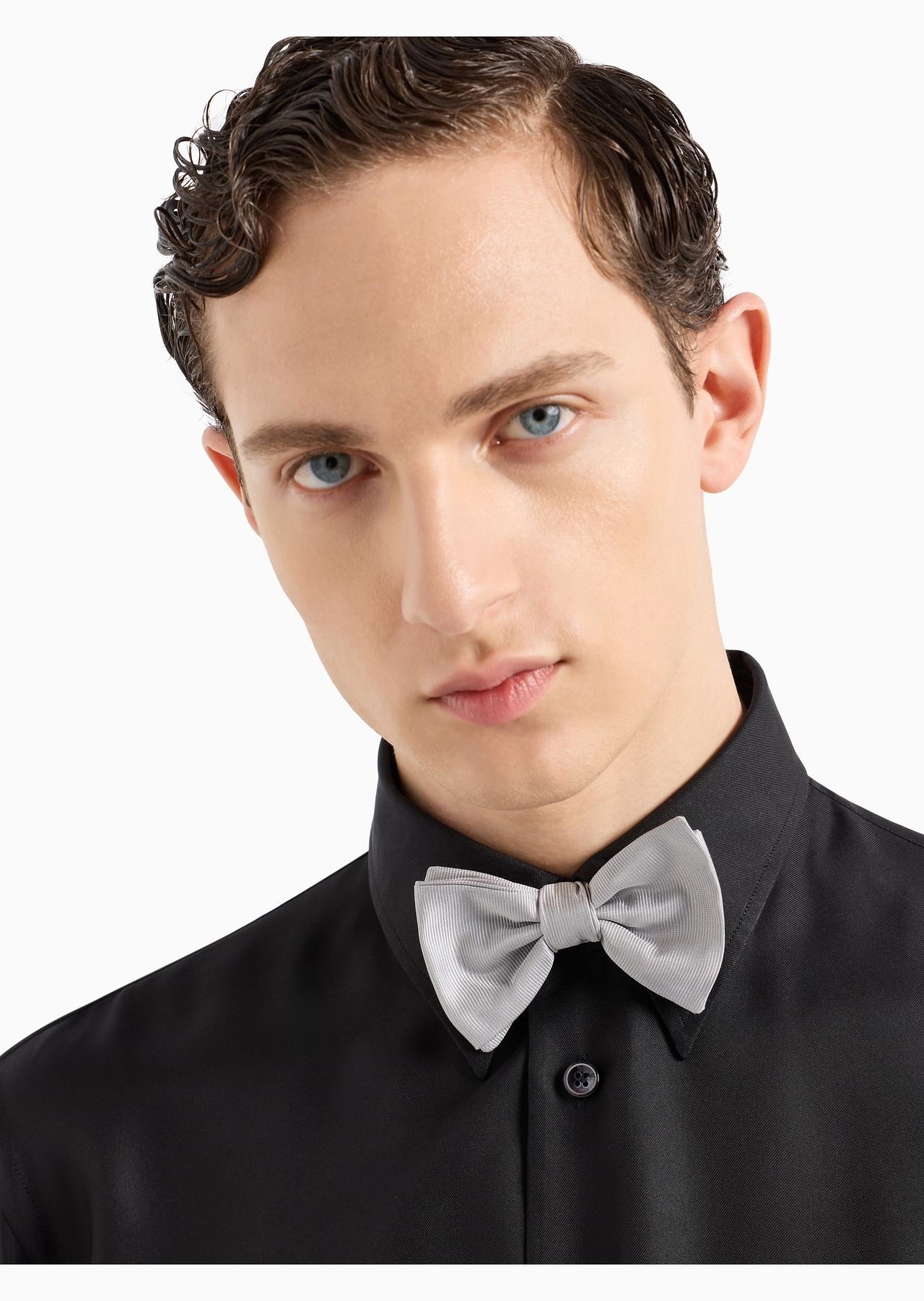 Pure silk knotted bow tie - 3