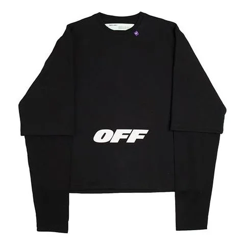 Off-White Mens Cotton Long Sleeve Sweatshirt OMAB022E184050031001 - 1