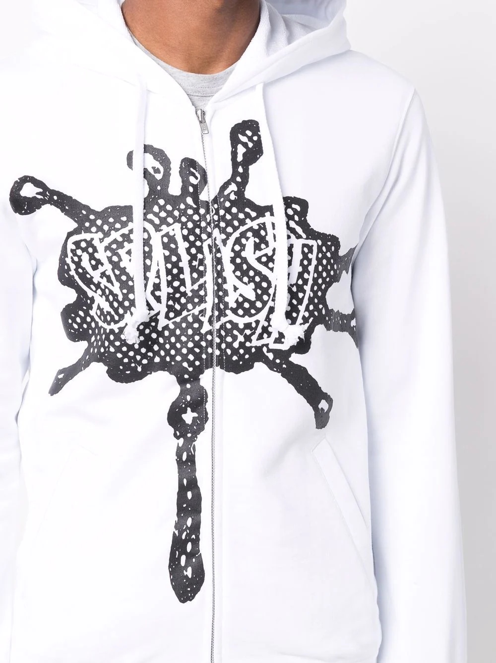 graphic-print drawstring hoodie - 5