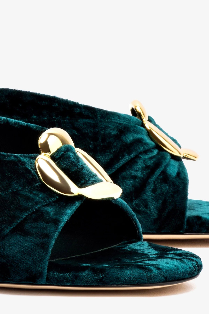 Mayfair Sandal In Jungle Velvet 4