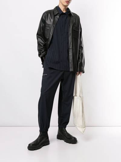 3.1 Phillip Lim pinstripe cargo track pants outlook