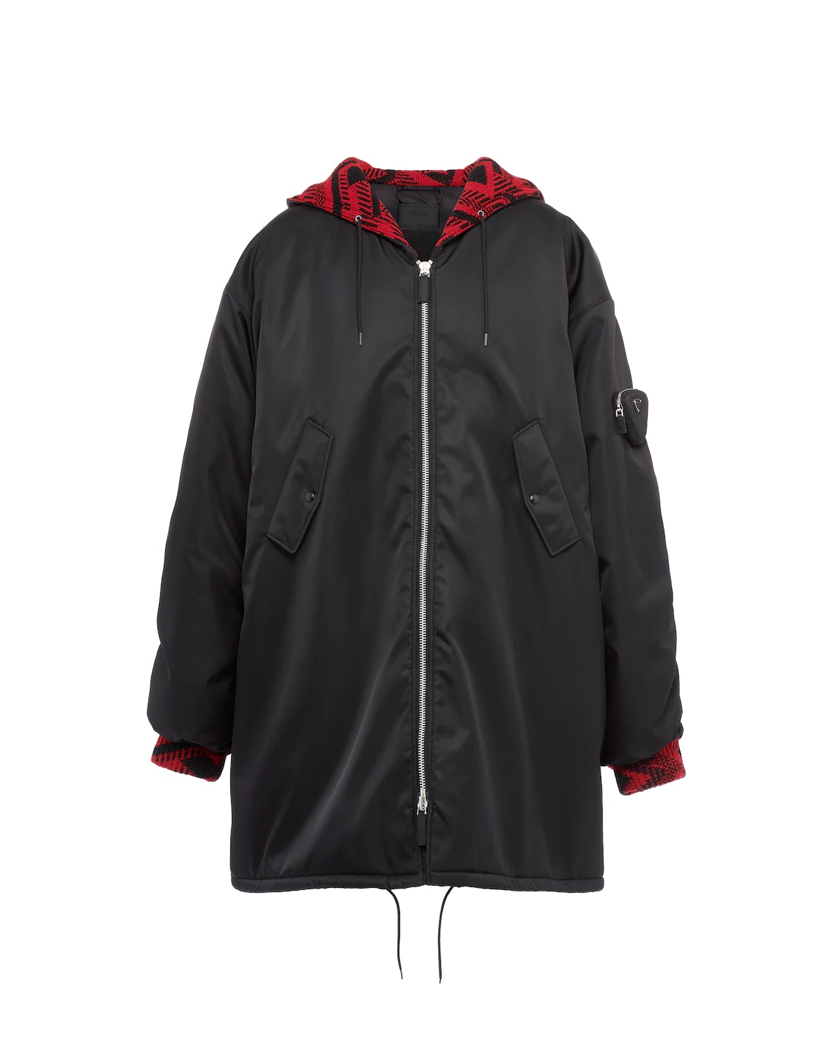 Oversized Re-Nylon raincoat - 1