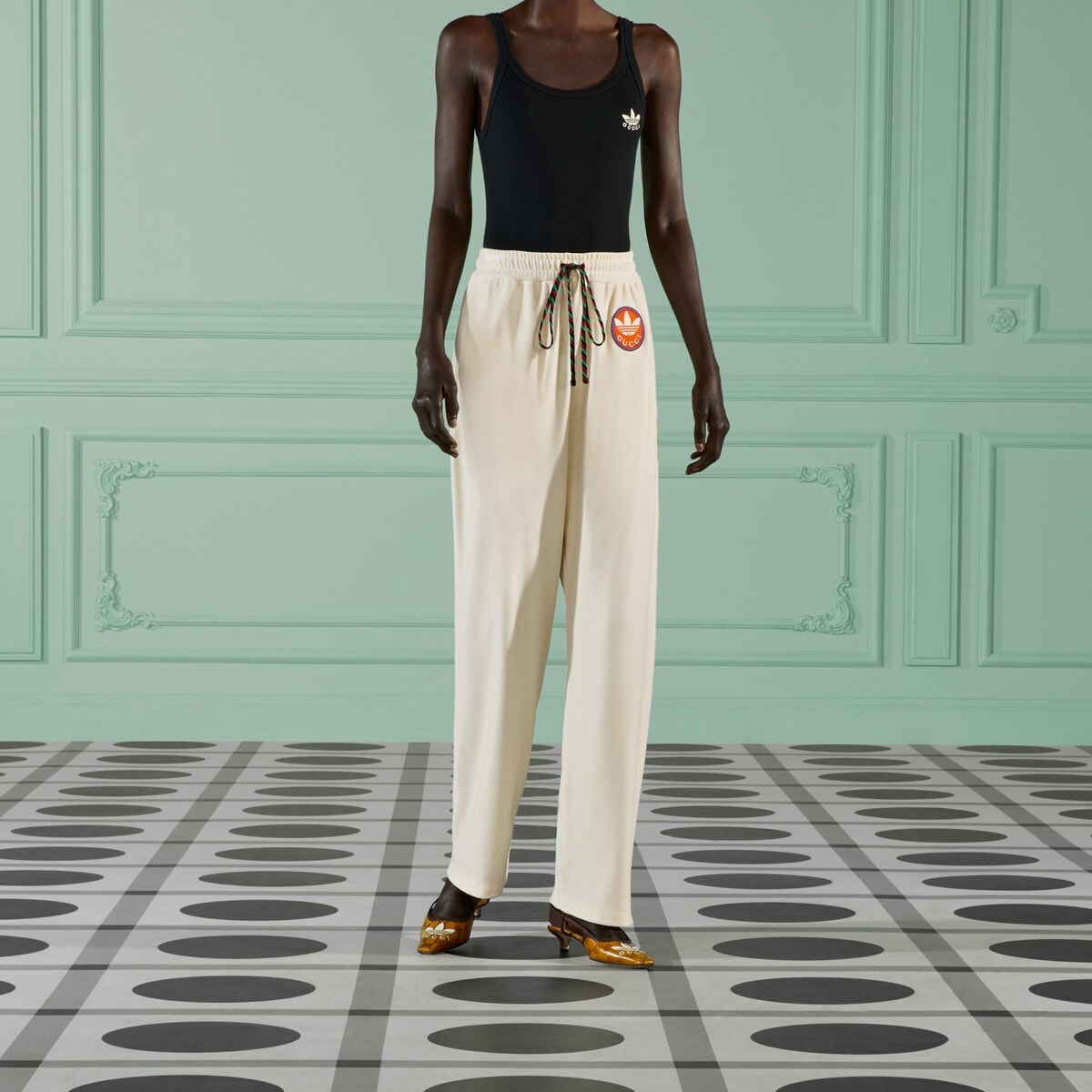 adidas x Gucci chenille cotton pant - 6
