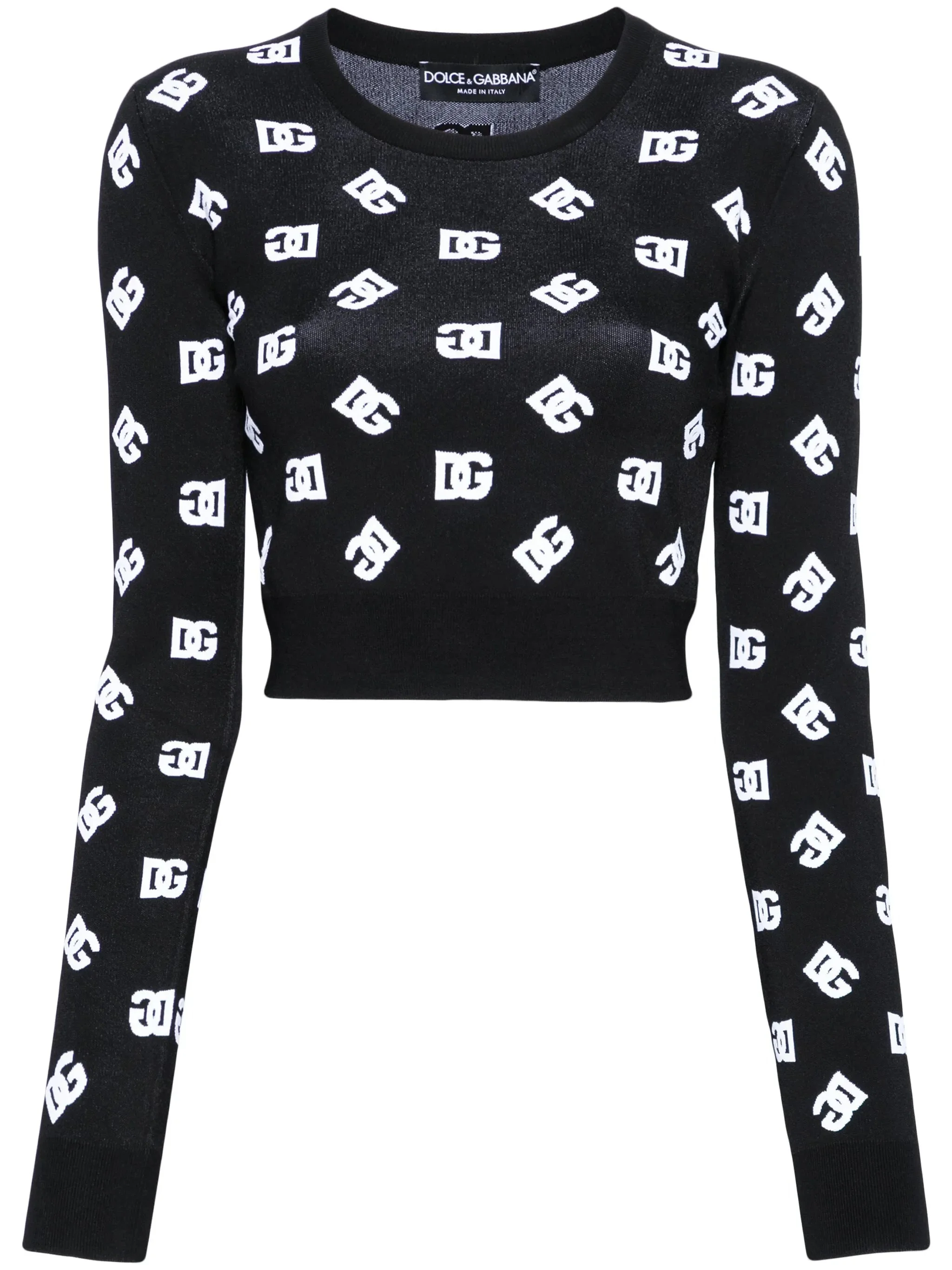 DG-logo jacquard sweater - 1
