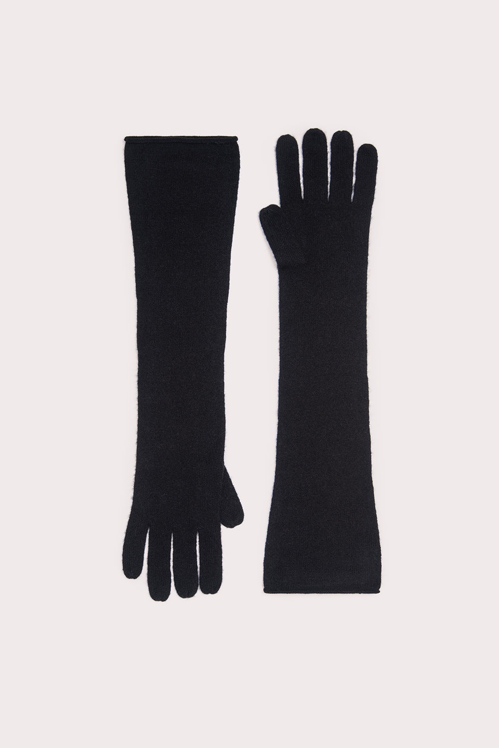 LINZ GLOVES BLACK CASHMERE - 1