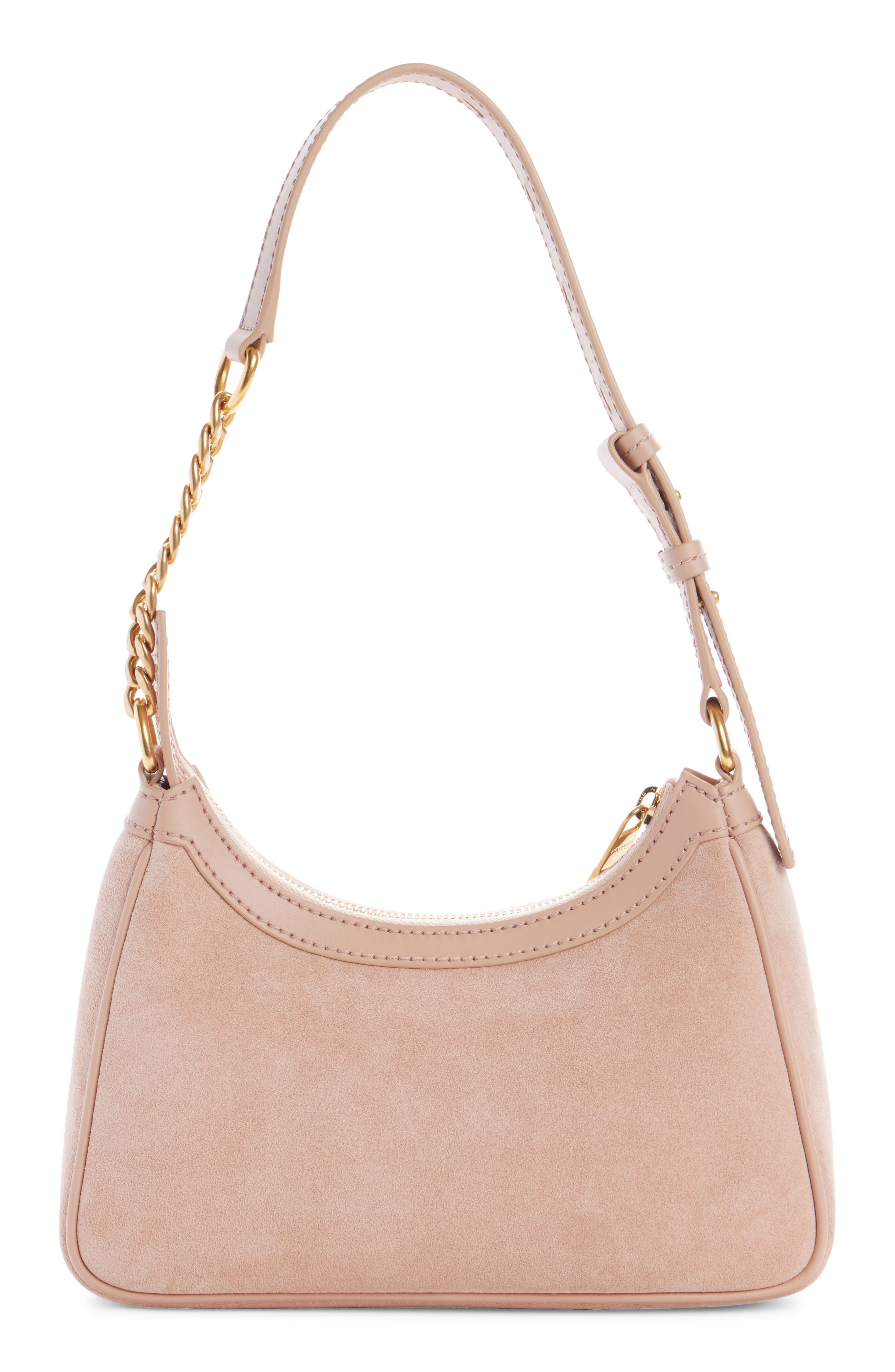 Balmain B-Army Suede & Leather Hobo Bag in 0Dx Light Pink at Nordstrom - 3