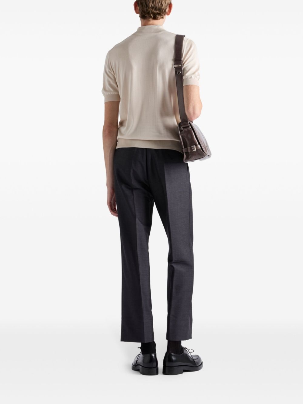 silk polo shirt - 3