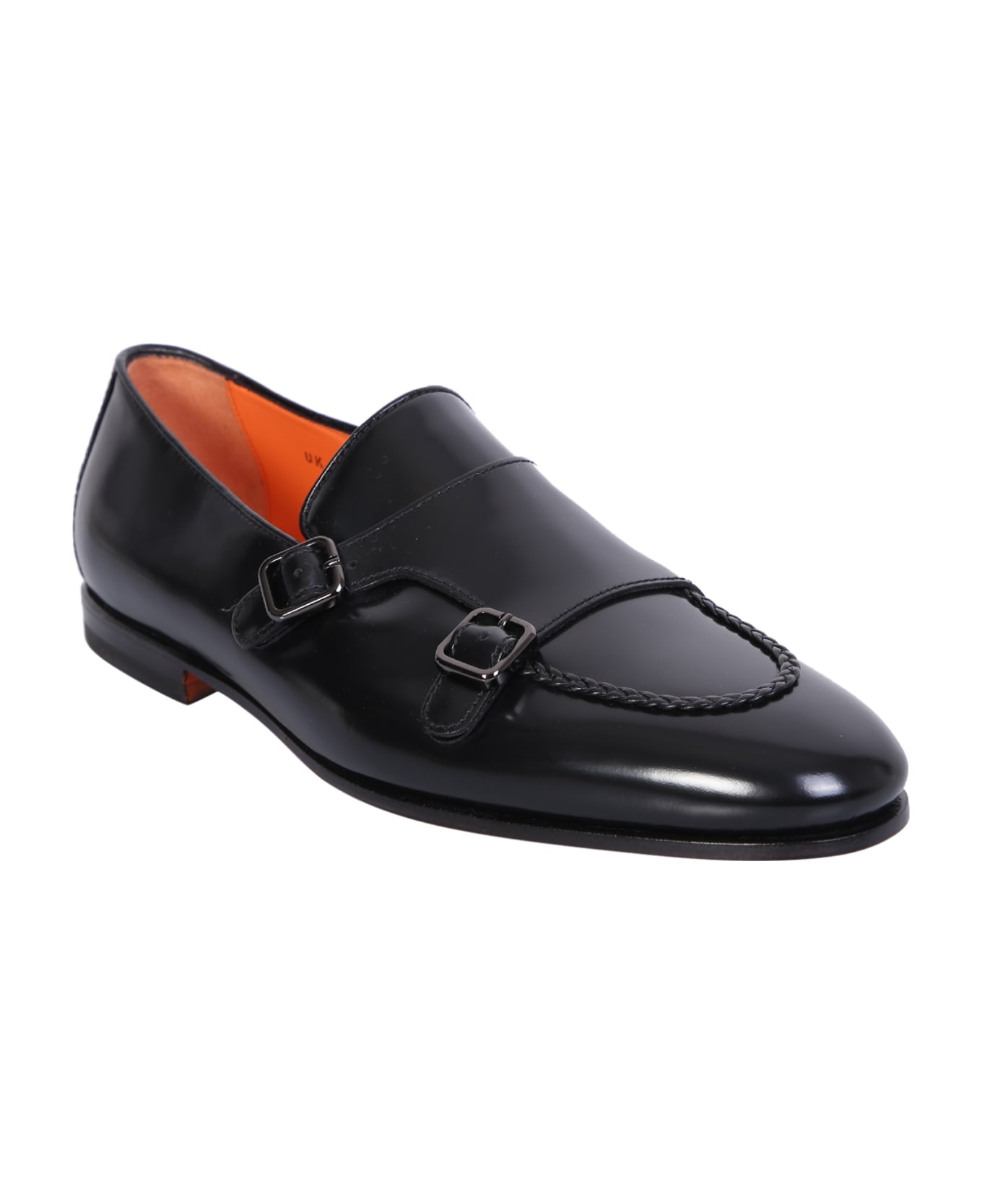 Double Buckle Black Loafer - 2